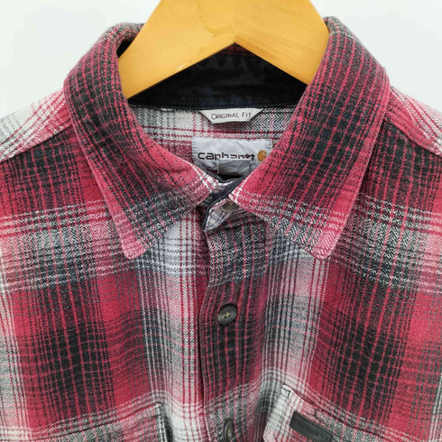 カーハート Carhartt ORIGINAL FIT チェック柄 ヘビー ネルシャツ メンズ import:M