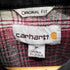 カーハート Carhartt ORIGINAL FIT チェック柄 ヘビー ネルシャツ メンズ import:M