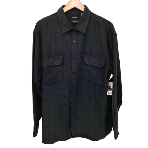 ジョージズ GEORGE スエードチェックシャツ メンズ import:L