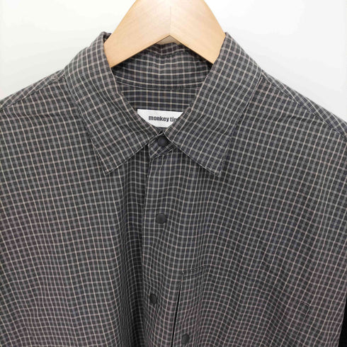 モンキータイム MONKEY TIME WASHER MINI CHECK CPO チェックシャツ メンズ JPN:L