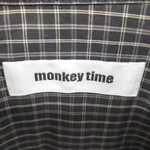 モンキータイム MONKEY TIME WASHER MINI CHECK CPO チェックシャツ メンズ JPN:L