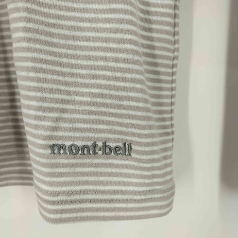モンベル mont bell WIC.ボーダー ロングスリーブジップシャツ レディース JPN:S