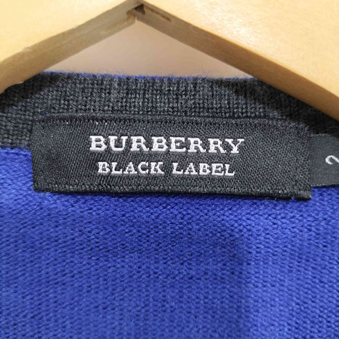 バーバリーブラックレーベル BURBERRY BLACK LABEL ホース刺繍ロゴ ヘンリーネックセーター メンズ 2
