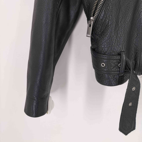 ザラ ZARA レザー ライダースジャケット メンズ JPN:M