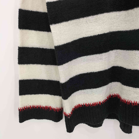 バーバリーブラックレーベル BURBERRY BLACK LABEL ホース刺繍ロゴ ボーダーパイルニット メンズ 2