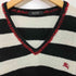 バーバリーブラックレーベル BURBERRY BLACK LABEL ホース刺繍ロゴ ボーダーパイルニット メンズ 2