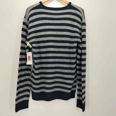 バーバリーブラックレーベル BURBERRY BLACK LABEL ホース刺繍ロゴ ボーダーニット メンズ 3