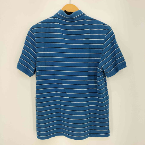 ラコステ LACOSTE ペルー製 ボーダー 鹿の子 ポロシャツ メンズ JPN:4