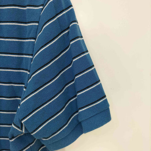 ラコステ LACOSTE ペルー製 ボーダー 鹿の子 ポロシャツ メンズ JPN:4