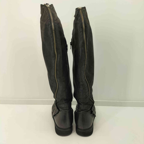 BRUNO PREMI サイドジップ レザー ロングブーツ メンズ EUR:40 JPN:25cm相当