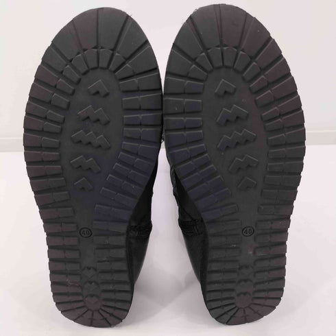BRUNO PREMI サイドジップ レザー ロングブーツ メンズ EUR:40 JPN:25cm相当