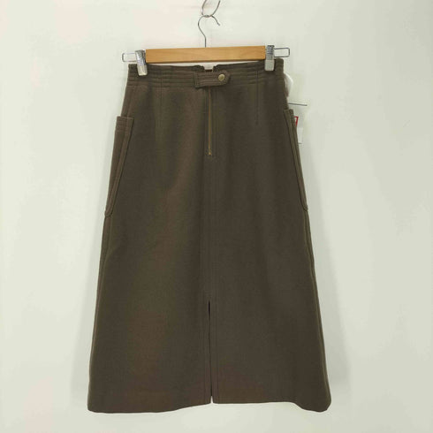 スピックアンドスパン Spick and Span ビーバーメルトンラペーズスカート レディース
