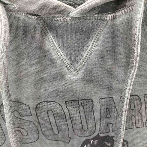 ディースクエアード DSQUARED2 補強テープデザインUSED加工プルオーバー メンズ S
