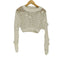 ザラ ZARA 花モチーフ 編み込みニット レディース JPN:M