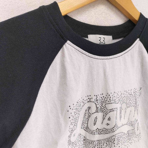 3.3 FIELD TRIP ライトストーンラグランミニS/S TEE レディース