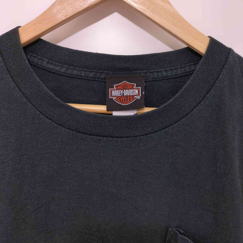 ハーレーダビッドソン HARLEY-DAVIDSON ロゴ刺繍クルーネックTシャツ メンズ