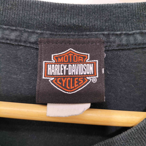 ハーレーダビッドソン HARLEY-DAVIDSON ロゴ刺繍クルーネックTシャツ メンズ
