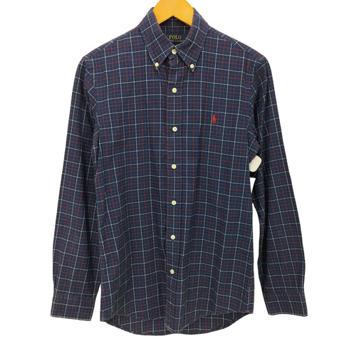 ポロラルフローレン POLO RALPH LAUREN CUSTOM FIT ワンポイント刺繍ボタンダウンシャツ メンズ XS