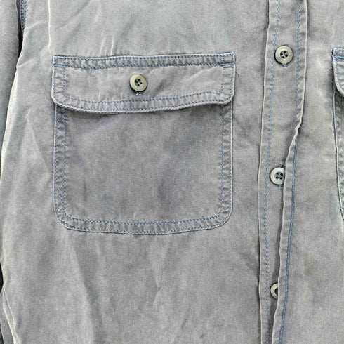 アールエイチシーロンハーマン RHC Ron Herman USED加工 テンセル ミリタリーシャツ メンズ import:L