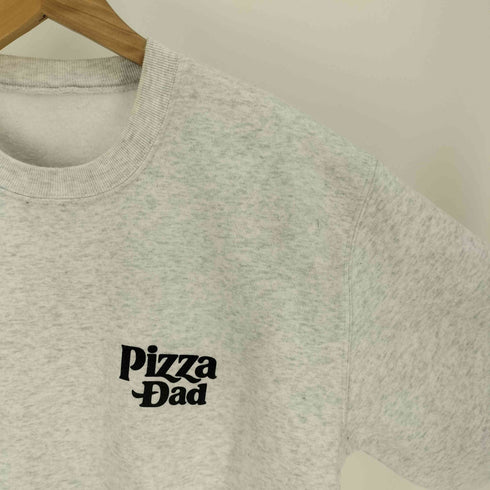 PIZZA DAD SWEAT プリント クルーネック スウェット メンズ