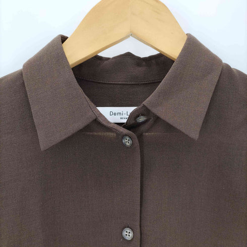 デミルクスビームス Demi-Luxe BEAMS トリアセ レギュラー シャツ レディース JPN:36