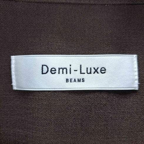 デミルクスビームス Demi-Luxe BEAMS トリアセ レギュラー シャツ レディース JPN:36