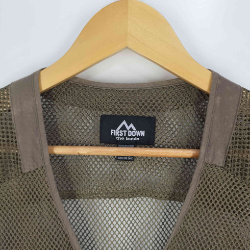 ファーストダウン FIRST DOWN the basic メッシュ フィッシングベスト メンズ import:M