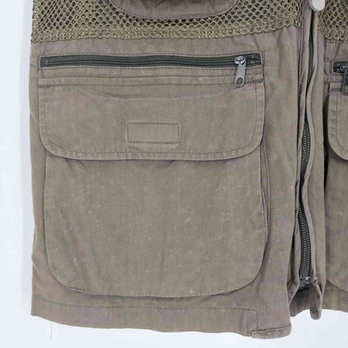 ファーストダウン FIRST DOWN the basic メッシュ フィッシングベスト メンズ import:M
