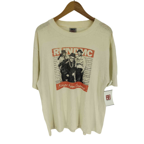 90S USA製 ONEITA ボディ Kings From Queens プリント S/S Tシャツ ボロ シングルステッチ メンズ import:XL