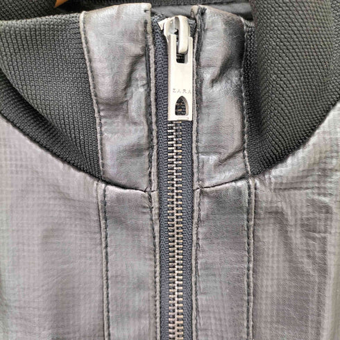 ザラ ZARA フェイクレザージャケット メンズ 38