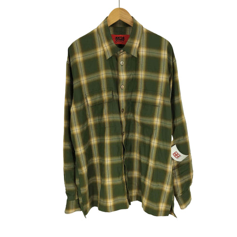 ゴーゴーニーゴーギャラリー 5525Gallery NEL CHECK SHIRT オーバーサイズ オンブレ チェックシャツ メンズ JPN:L