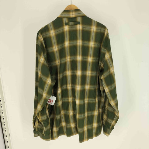 ゴーゴーニーゴーギャラリー 5525Gallery NEL CHECK SHIRT オーバーサイズ オンブレ チェックシャツ メンズ JPN:L