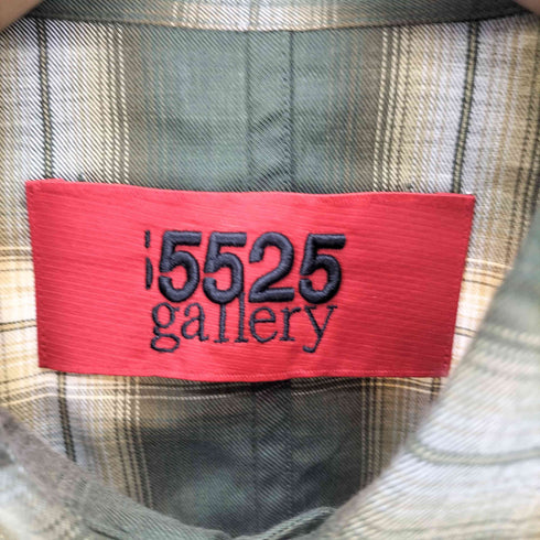 ゴーゴーニーゴーギャラリー 5525Gallery NEL CHECK SHIRT オーバーサイズ オンブレ チェックシャツ メンズ JPN:L
