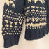 H.RIPAS バーズアイ ノルディック 柄 ウール ジップアップ ニット メンズ import:M