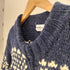 H.RIPAS バーズアイ ノルディック 柄 ウール ジップアップ ニット メンズ import:M