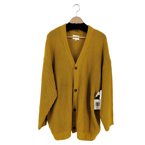 エマクローズ EMMA CLOTHES 5G畦編みボリュームニット ルーズカーディガン メンズ JPN:L