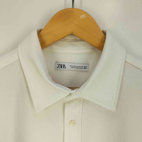 ザラ ZARA ポケット付き レギュラーカラーシャツ メンズ import:M