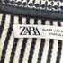 ザラ ZARA 裏地ストライプ ニット スキッパー ポロシャツ メンズ import:M