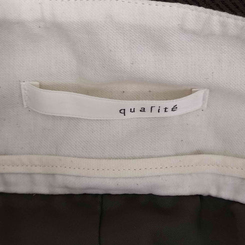 カリテ qualite ハイウエスト パンツ レディース 40