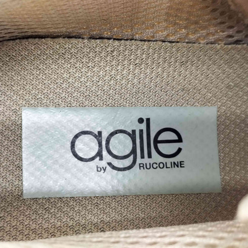 アージレバイルコライン AGILE BY RUCOLINE サイドジップ厚底 ヒールスニーカー レディース JPN:39