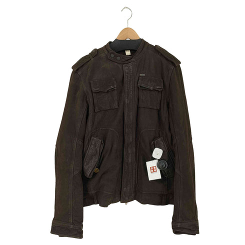 ディーゼル DIESEL レザージャケット ヌバック メンズ JPN:XL