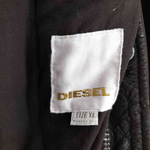 ディーゼル DIESEL レザージャケット ヌバック メンズ JPN:XL