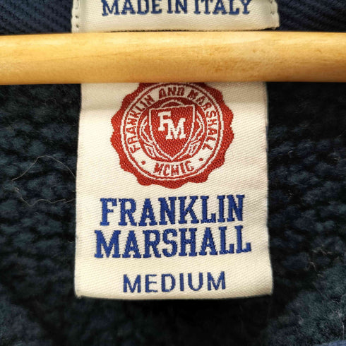 フランクリンマーシャル FRANKLIN&MARSHALL 裏ボア ジップアップパーカー メンズ M