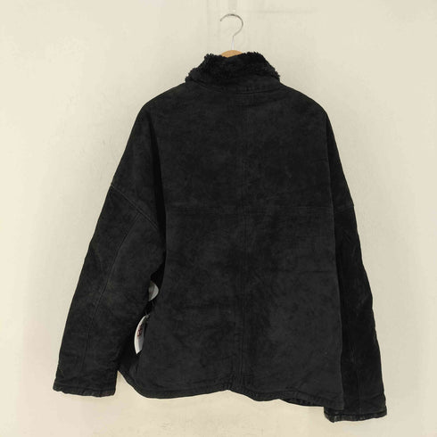 スエードジップアップジャケット 裏ボア メンズ import:XL
