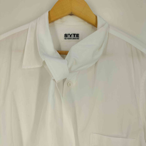サイトバイヨウジヤマモト syte by Yohji Yamamoto BROAD STOLE COLLAR SHIRT ブロード ストール カラーシャツ メンズ JPN:3