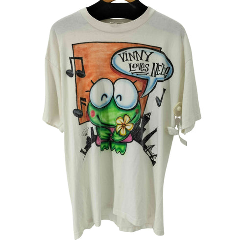 WILDWOOD PRODUCTIONS 90s USA製 キャラクタープリントS/S ビッグTシャツ シングルステッチ カエル メンズ JPN:XL