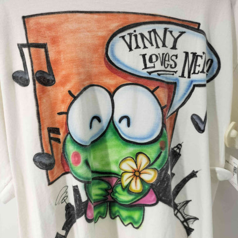 WILDWOOD PRODUCTIONS 90s USA製 キャラクタープリントS/S ビッグTシャツ シングルステッチ カエル メンズ JPN:XL