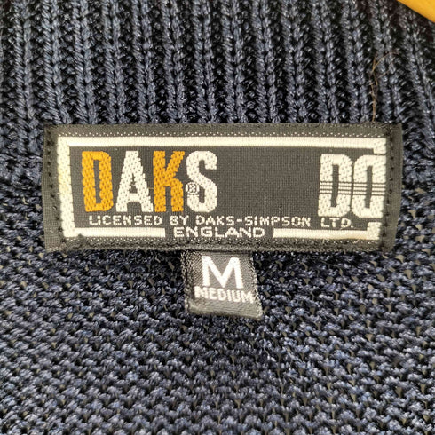 ダックスロンドン DAKS LONDON Vネック コットンカーディガン メンズ M