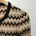 ミッソーニ MISSONI イタリア製 波打ち柄 Uネックニット レディース