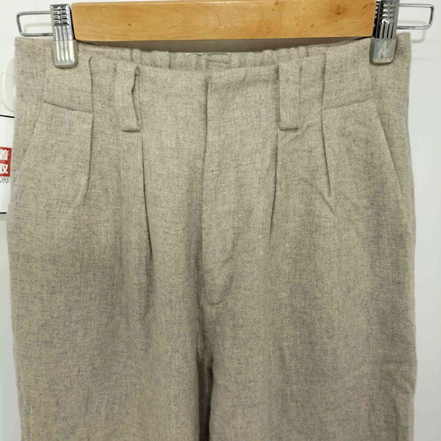 ユナイテッドアローズグリーンレーベルリラクシング UNITED ARROWS green label relaxing ウールタックスラックス レディース JPN:36